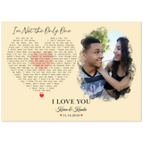 Lyrics Song -- poster/ 20''x 28'' -- Karen & Kanalu