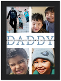 Dad poster -- Dad we call our Hero! -- Black Framed  6”x8” -- gelato