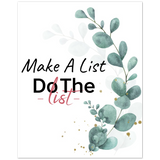Print poster -- Make A List Do The List -- 8x10 -- Gelato