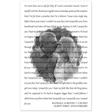 Lyrics Song -- Poster/ 11''x17'' -- Randall & Renee -- gelato