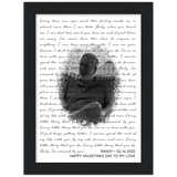 Lyrics Song -- Black Framed poster / 6”x8” -- Randy 02/14/2022