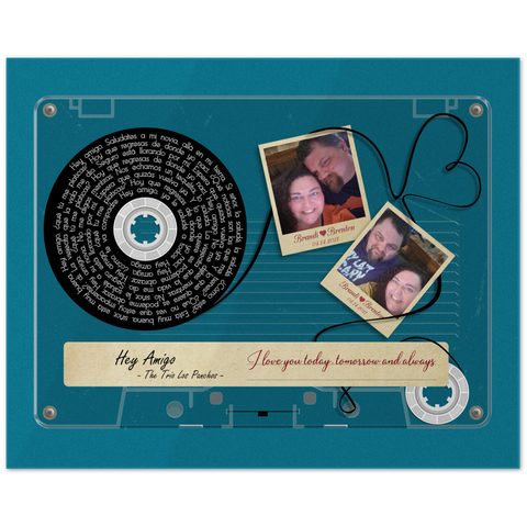 Cassettes-Tape Prints -- Poster/ 8''x10'' -- Brandi & Brenton