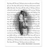 Lyrics Song -- Poster/ 8''x10'' -- Mr. & Mrs. Prather