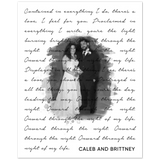 Lyrics -- Caleb and Brittney -- 8x10 -- Gelato