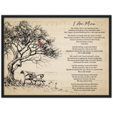 Lyrics Song -- Black Framed poster/ 18”x24” --  I am mine (pearl jam)