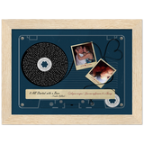 Cassettes-Tape Prints -- Black Framed 6”x8” -- LB & Deidra