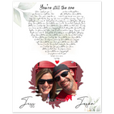 Music Lyrics Song -- Poster/ 8''x 10'' -- Jess & Jason