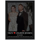 Lyrics -- Troy & Celeste Jensen 02.14.2001 -- Black framed 18x24 -- Gelato