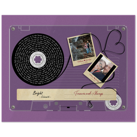 Cassettes-Tape Prints -- Poster/ 8''x10'' -- William and Jesslyn