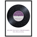 Vinyl -- Brenda & Jacques Lewis  -- Black frame 18x24 -- gelato