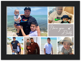 Photos Collages Prints -- Black Framed 6”x8” -- I love you Daddy