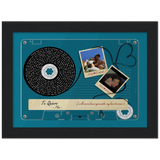 Cassettes-Tape Prints -- Black Framed poster / 6”x8” -- Keily & Dominic