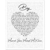 Lyrics -- Maverick James Michael McKinnon -- 8x10 -- Gelato