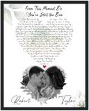 Love Anniversary Print -- Black framed 16"x20" -- Taylor & Robert