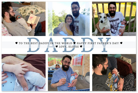 Daddy Family Prints -- Unframed 12''x18'' -- Love, Eloise