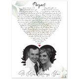 Music Lyrics Song -- Poster/ 5''x 7'' -- It Was Always You