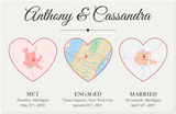 Met Engaged Poster -- Anthony & Cassandra  -- 11''x17'' --  Gelato