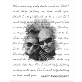 Lyrics -- Happy Anniversary -- Poster 8x10 -- Gelato