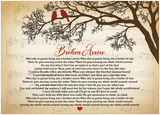 Music Lyrics Song -- Unframed  20''x 28'' -- Broken Arrow (Rod Stewart)