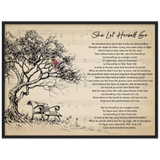 Lyrics -- She Let Herself Go (George Strait) -- Black framed 24x32 -- Gelato