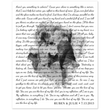 Lyrics Song -- Poster/ 16''x20'' -- Ruben & Julie 7.13.2013