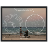 Love Anniversary Couple -- Black Framed 12”x16” -- Brian & Yolanda