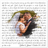Lyrics -- Gilbert & Jennie    October 10, 2020 -- Poster 12x12 -- Gelato
