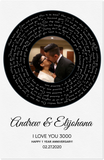 Music Song Lyrics -- 11''x17'' -- Andrew & Elijohana -- gelato