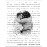 Music Lyrics Song -- Poster/ 8''x10'' -- Shane and Abby