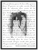 Lyrics -- Black Framed 18”x24” -- Micah & Alainnah  --  Gelato