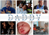 Daddy Family Prints -- Unframed  5''x 7'' -- Anyone can be a father