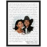 Love Anniversary -- Black Framed poster/ 12”x16” -- Landry & Tyler 7-28-21