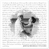 Lyrics Song -- Poster  20''x 20'' -- Jesus & Michelle 07.21.2021