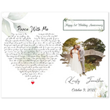 Lyrics Song -- Poster 16"x20" -- Jonathan & Kristy October 9, 2021