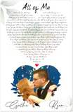 Love Anniversary Print -- Unframed  11''x17'' -- Ryan And Cynthia