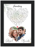 Lyrics -- Brandon & Abigail -- Black Framed  6”x8” -- gelato