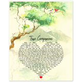 Lyrics -- True Companion (New style 1) -- 8x10 -- Gelato