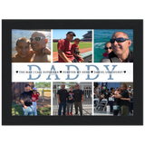 Print poster -- The man I call Superman, forever my hero, Daniel Longhurst -- Black framed 6x8 -- Gelato