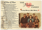 Lyrics -- The Martinez Family -- 5''x 7'' -- Gelato