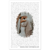 Music Lyrics Song -- Poster/ 11''x17'' -- Sandra & David
