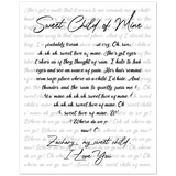 Gelato Matte Poster 8x10 - Sweet Child of Mine - Zachary, my sweet child, I Love You