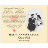 Lyrics Song -- Poster/ 8''x10'' -- Ethan & Ruth 07.11.2020