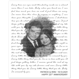 Music Lyrics Song -- Poster/ 8''x10'' -- Patrick & Irini