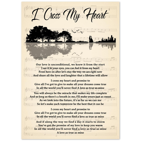 I cross my heart -- 7 -- 20x28 -- Gelato