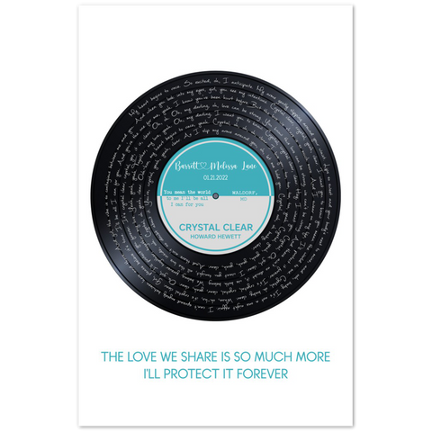 Vi.NYL Sweet Records -- Poster/ 11''x17'' -- Barrett & Melissa Lane -- gelato