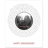 Song Record Anniversary -- Poster/ 8''x10'' -- Scott and Kelly
