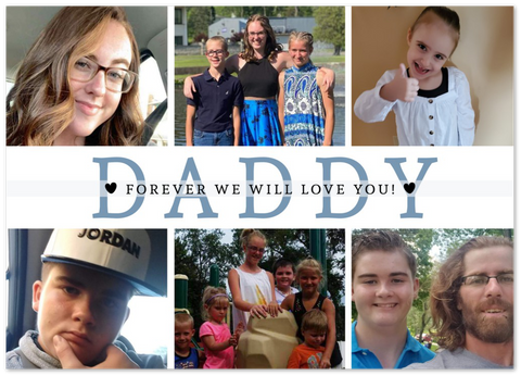 Daddy Family Prints -- Unframed 20''x28'' -- FOREVER WE WILL LOVE YOU