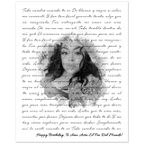 Music Lyrics Song -- Poster/ 8''x10'' -- Te Amo Asta El Fin Del Mundo