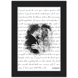 Lyrics -- Always -- Black Framed 5”x7” -- Gelato