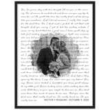 Lyrics -- Hector y Rosaura -- Black frame 18x24 -- Gelato